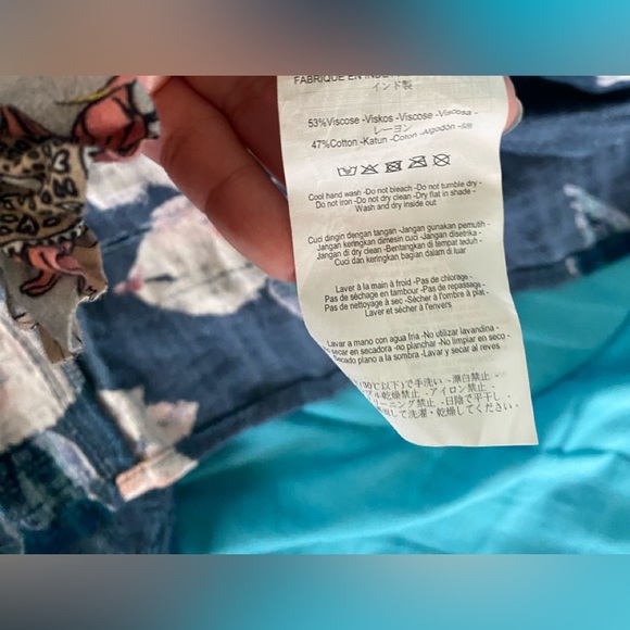 Rip Curl blue maxi dress small with button front - Picture 5 of 6